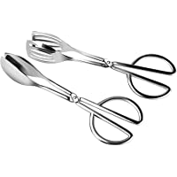 Pinzas de Comida Astarye Paquete de 2 de Acero Inoxidable Barbacoa Cocina Pinzas de Cocina Utensilio para Servir…